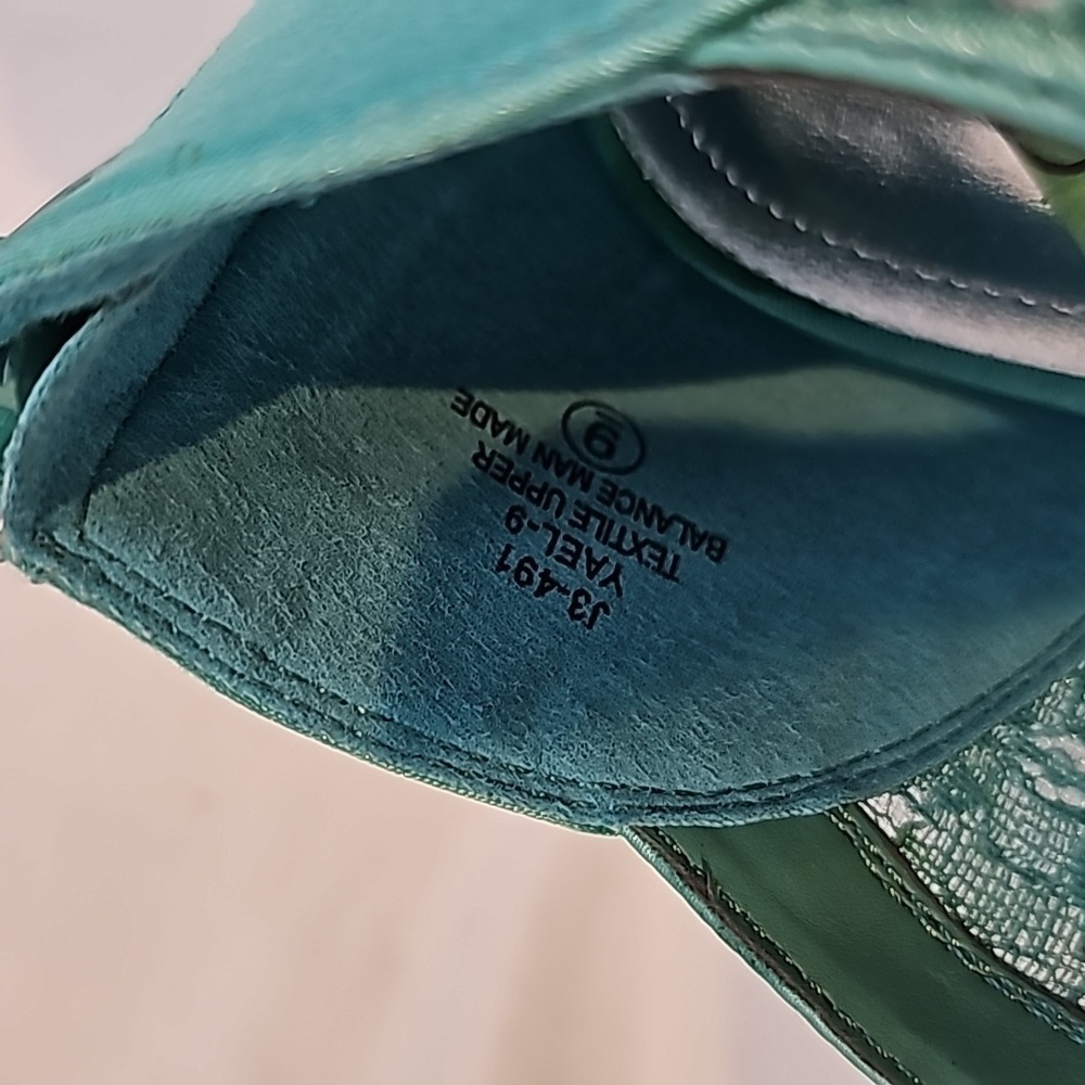 3/$25 NWOB De Blossom Collection Aqua Seafoam Green Size 9 Lace Peeptoe Heels - Picture 7 of 7